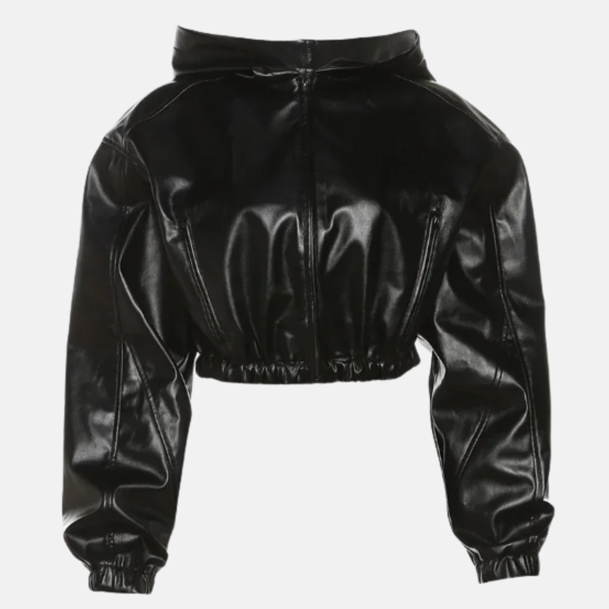 Cropped Leather Jacket