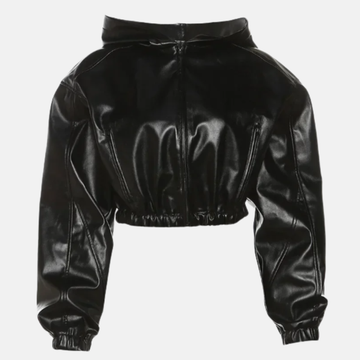 Cropped Leather Jacket